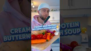 High Protein Butternut Squash Soup😮‍💨 #HighProtein #ButternutSquashSoup #DinnerRecipe #Soup
