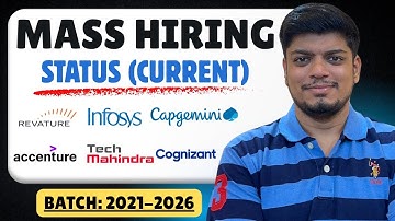 🔥MASS Hiring Current Status | Revature, Infosys, Capgemini, Accenture, TechM & Cognizant | 2021-2026