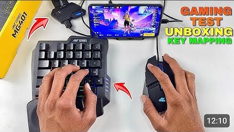 Keyboard or mouse and ANT Esports MG401 unboxing and gaming test setup key mapping full tutorial