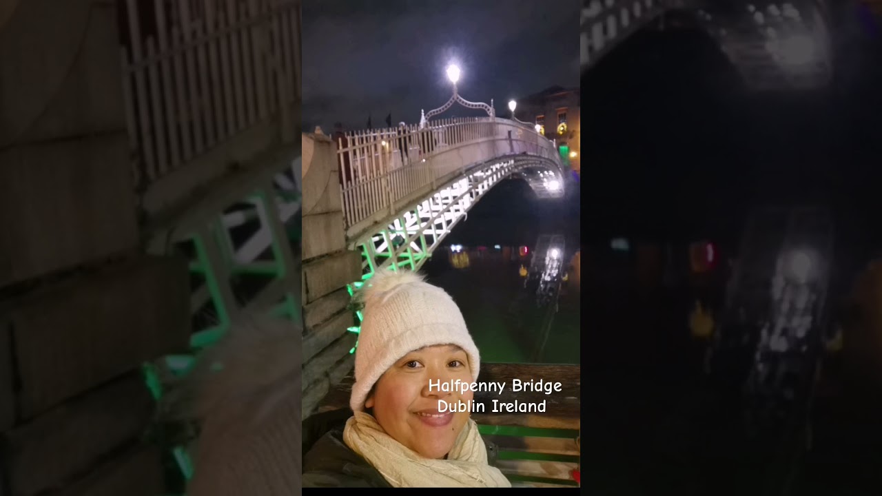 Night walk in Dublin Ireland December 12, 2023