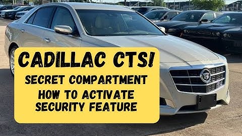 CADILLAC CTS SECRET COMPARTMENT ALSO HOW TO WORK VALET MODE SECURITY FEATURE