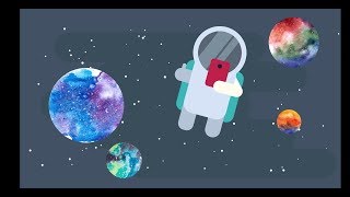 Flat Design : Astronaute/ILLUSTRATOR