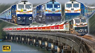 HIGH SPEED WDP 4D hauled Trains !! RAJDHANI, CHOLAN, NAGERCOIL MUMBAI, FALAKNUMA and many more !!