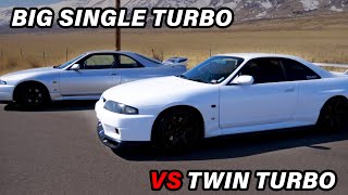 R33 GTR Big Single Turbo VS R33 GTR Twin Turbo