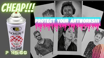 ALTERNATIVE  TO FIXATIVE FOR YOUR ARTWORKS, VERY AFFORDABLE!!!