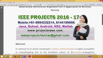 Generalized Interference Alignment Part II Application to Wireless Secrecy