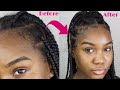 HOW TO: Refresh Old Knotless Braids To Look NEW Again ! | Braids Maintenance | Protective Styles