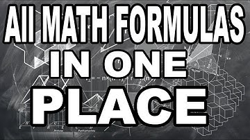 ALL MATH FORMULAS IN ONE PLACE FULL by mathOgenius