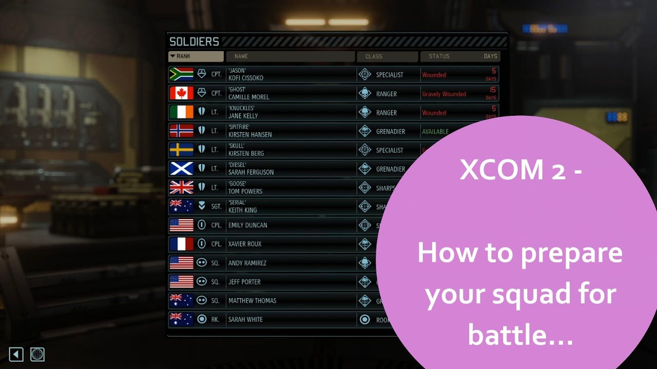 2 Preparing your Squad for Battle YouTube