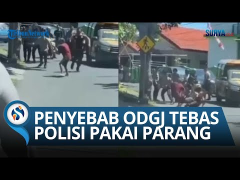 VIRAL! ODGJ Mengamuk dan Tebas Polisi dengan Parang di Manado, Ngamuk Laporan Diabaikan!