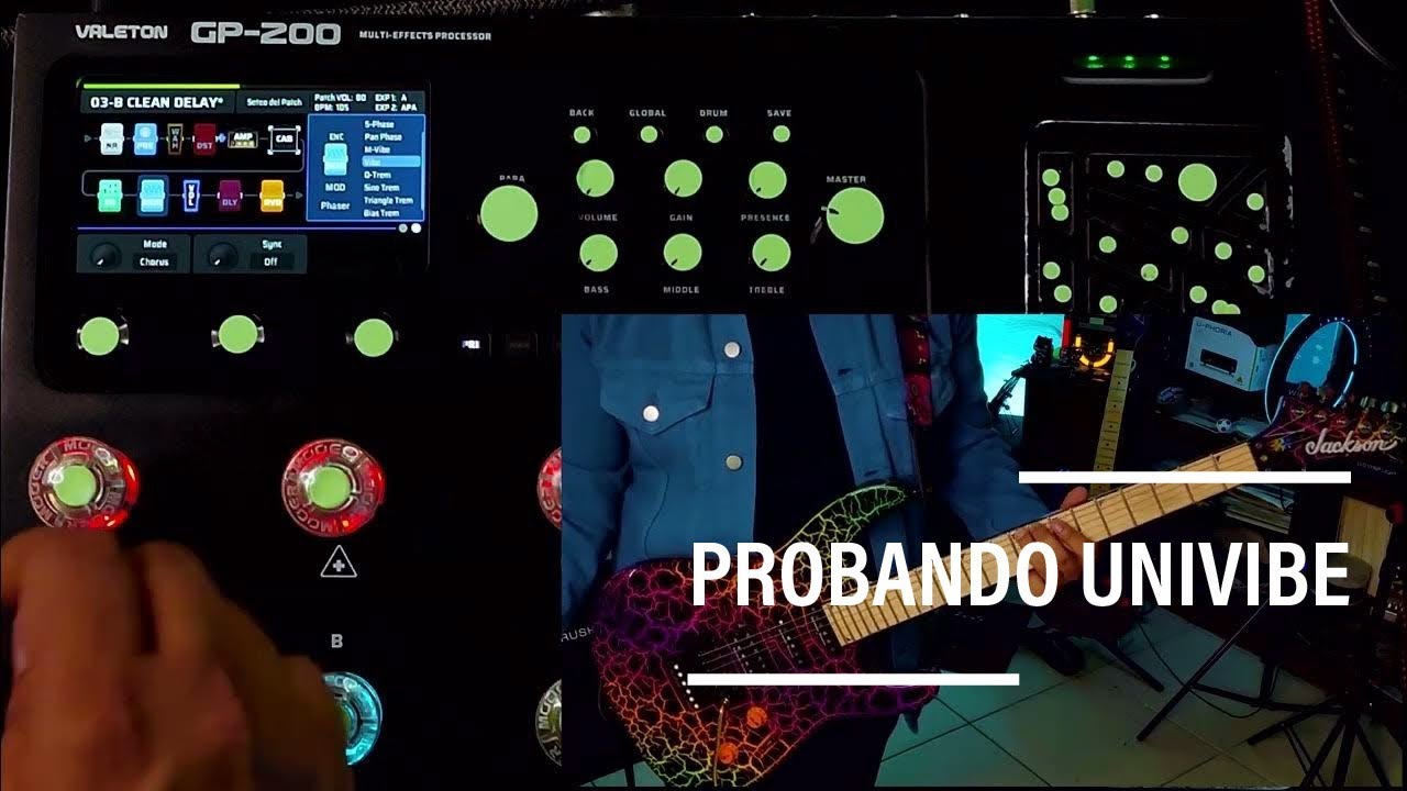Valeton Gp - 200 - Probando Univibe - YouTube