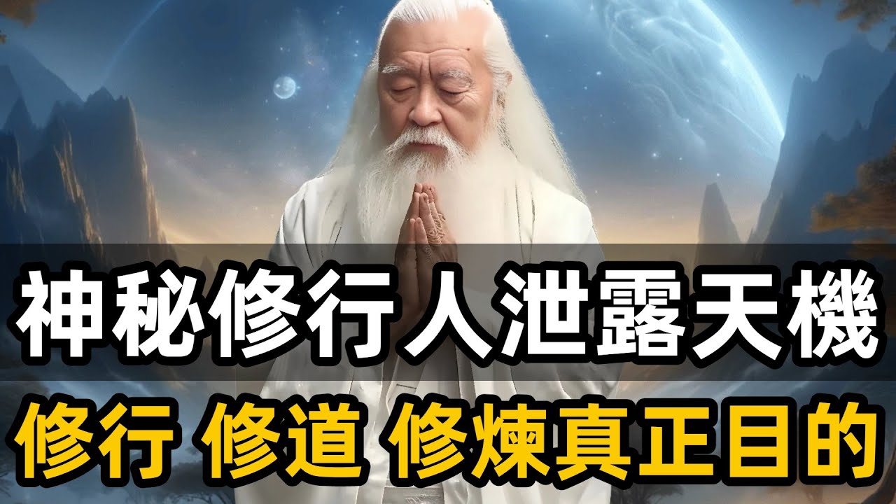 神秘修行人泄露的天機：修行，修道，修煉的真正目的！