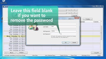 5. Time Sheet: Editing employee and job records