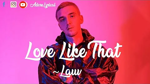 Lauv - Love Like That | Full Lyric Video | AdoreLyrical