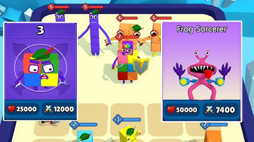 Merge cube number : colour block + merge rainbow hungry friends ⭐⭐⭐⭐⭐ merge simulator game