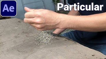 After Effects tutorial | Particles an object in a video #oe322
