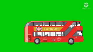 Moveing Bus Green Screen