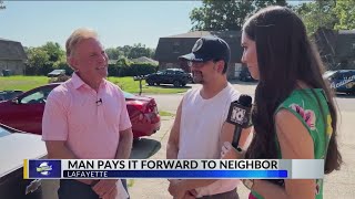 Local man pays it forward to neighbor