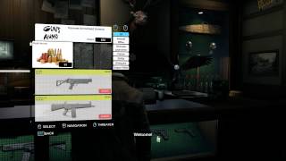 Watch Dogs PC R9 280X Ultra Settings Gameplay All weapons/stuff you can buy at the gun shop