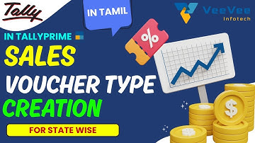 How to Create Sales Voucher Types State Wise in Tally Prime (Step by Step) | Tamil