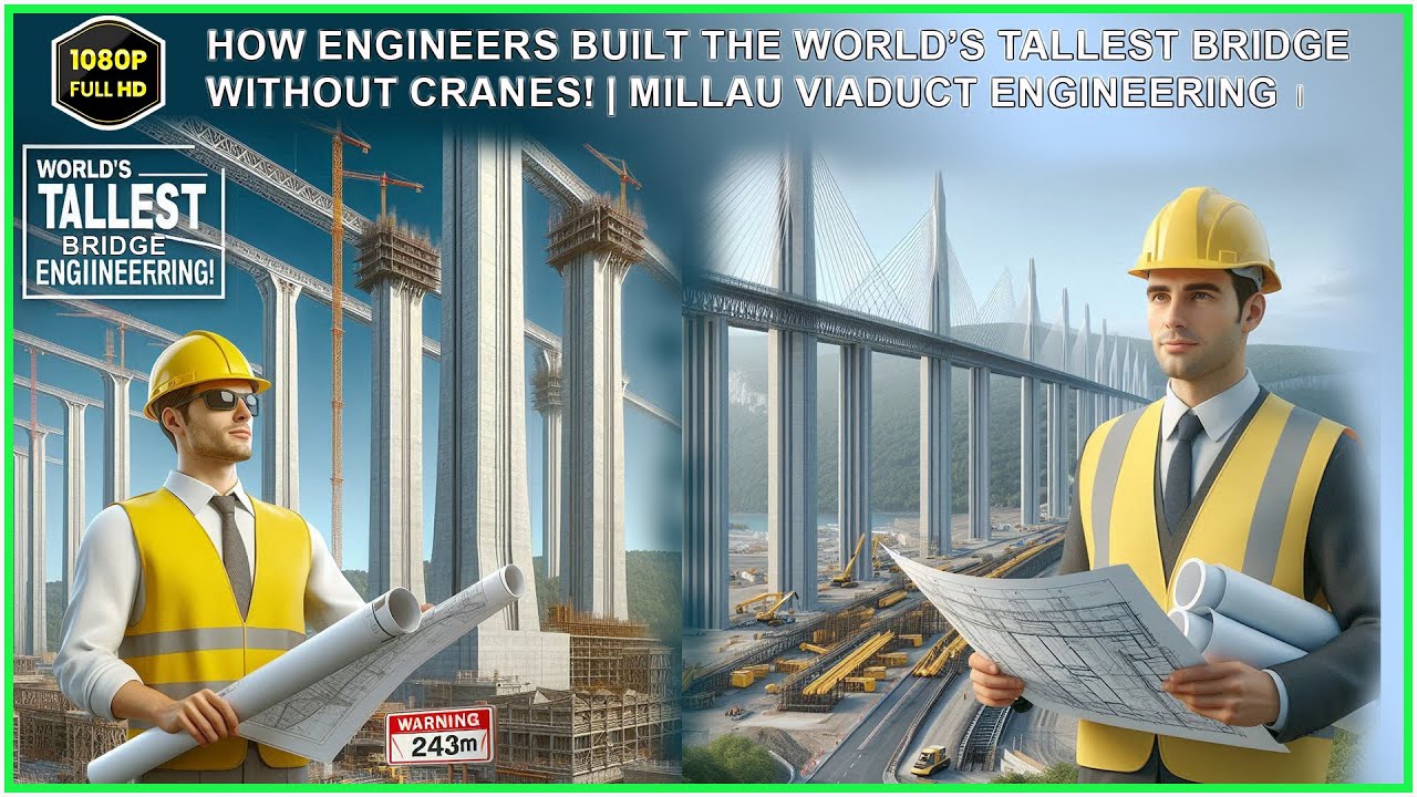 How Engineers Built the World’s Tallest Bridge Without Cranes!  Millau Viaduct Engineering
