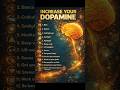 How To Increase Your Dopamine #facts #usafacts #factshorts #factsinenglish #fact #brainfacts #shorts