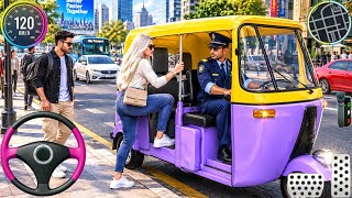 Tuk Tuk Rickshaw Driving Game 2026 - 3D Rickshaw Pick Drop Passenger Transport! For Android Gameplay screenshot 1