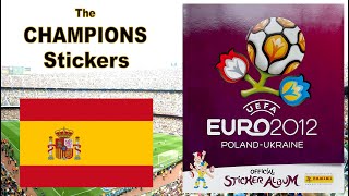 The CHAMPIONS Stickers of Panini UEFA Euro Album 