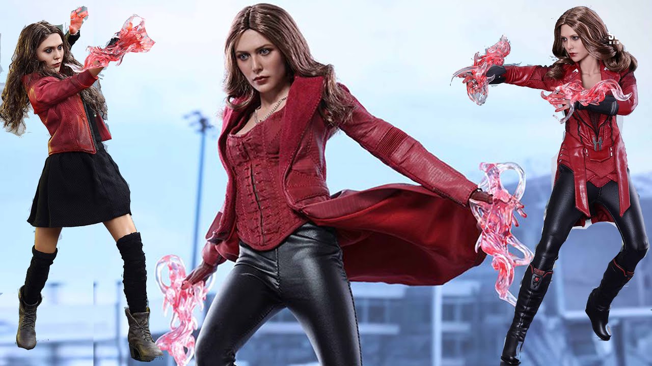 Preview Of Elizabeth Olsen As Scarlet Witch Wanda Maximoff Civil War 1 6 Scale Hot Toys Figure Youtube