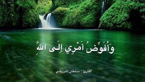 ماتيسر من سورة غافر - القارئ : سلطان المرزوقي