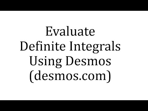 Evaluate Definite Integrals