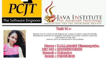 Question Set 14 | Database Management System | Java Institute