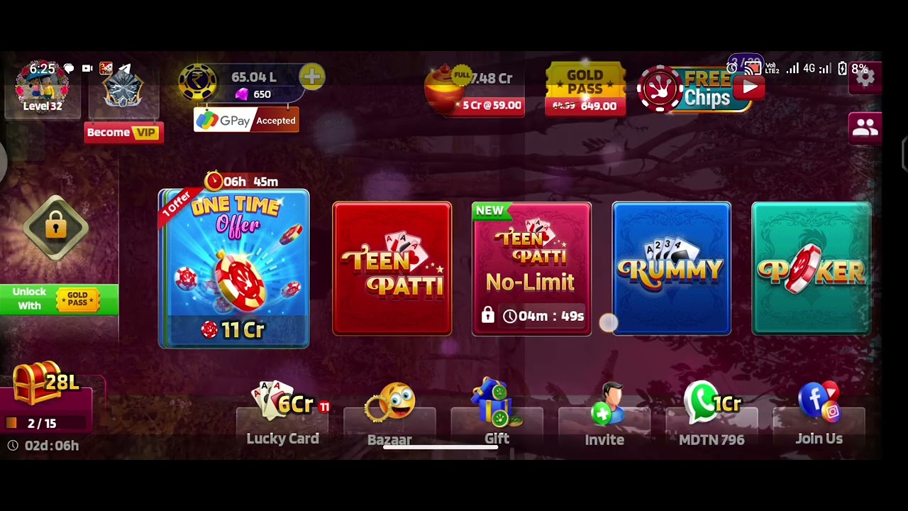 teen patti gold pass unlock