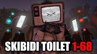 tv woman REACTS TO - skibidi toilet 1-68 | FULL VIDEO