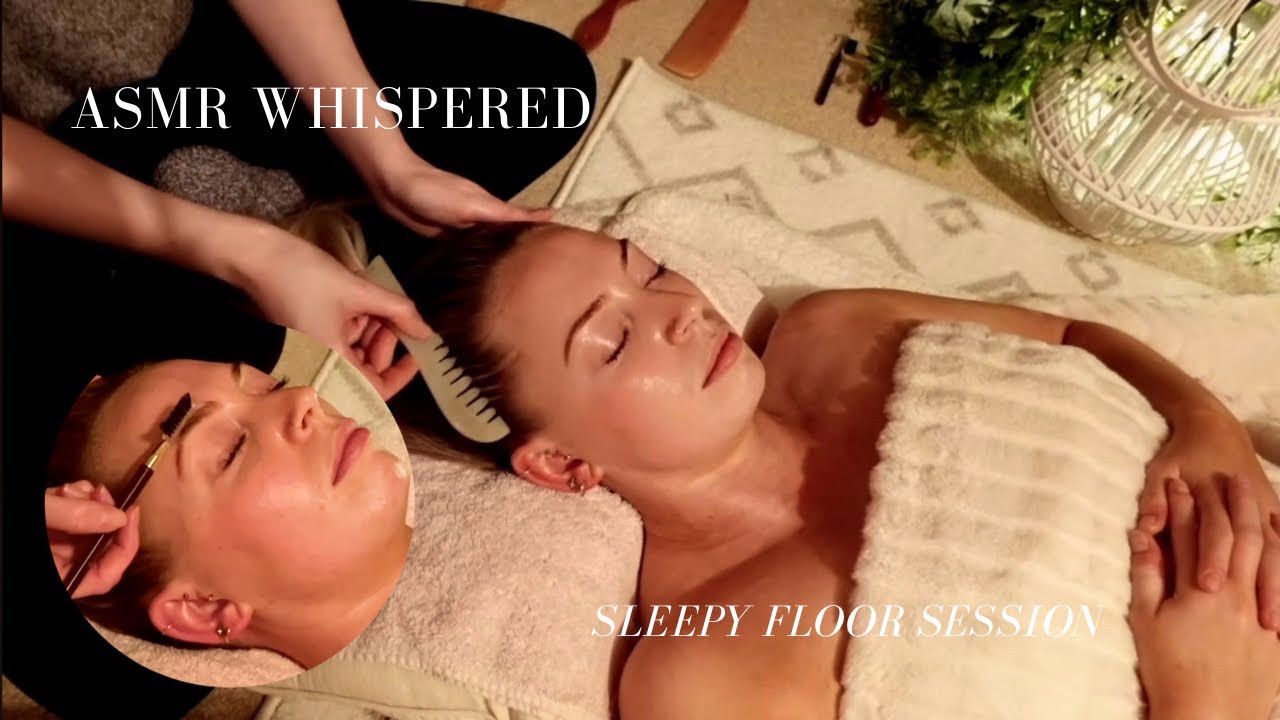 ASMR Deep Sleep Session (WHISPERED) đ Gentle Facial Massage, Hair Play, Scalp & Neck Attention.