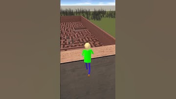 Baldi VS Kuchisake Onna In Maze #shorts