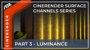 CineRender Surface Settings Series Part 3 Luminance Channel in ARCHICAD