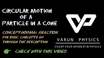 A ball of mass ‘m’ is rotating in a circle of radius ‘r’ with speed v inside a cone