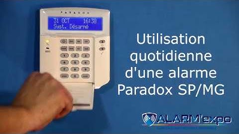 utilisation quotidienne Paradox MG/SP