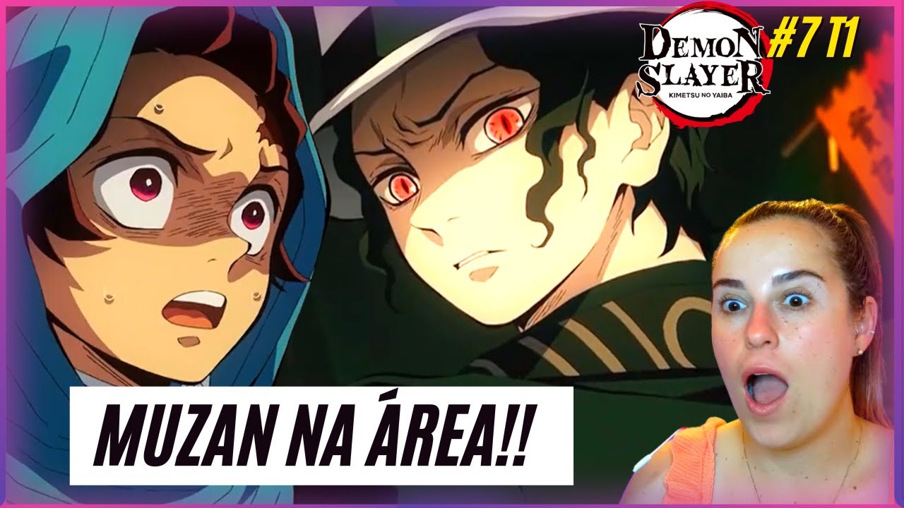 TANJIRO encontra RENGOKU no trem Demon Slayer - Dublado 🇧🇷 