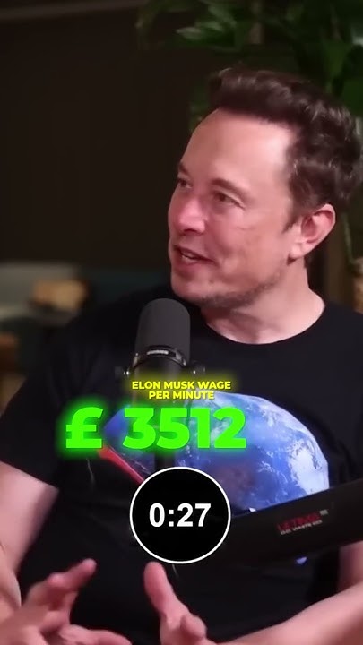 How much does Elon Musk earn per second? - YouTube
