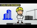 Important Points For Civil Engineer - civil engineering basics - civil engineering 4 u