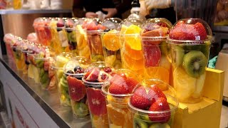 광장시장 생과일 주스 - 한국 길거리음식 / Fresh Fruit Juice-Korean Street Food