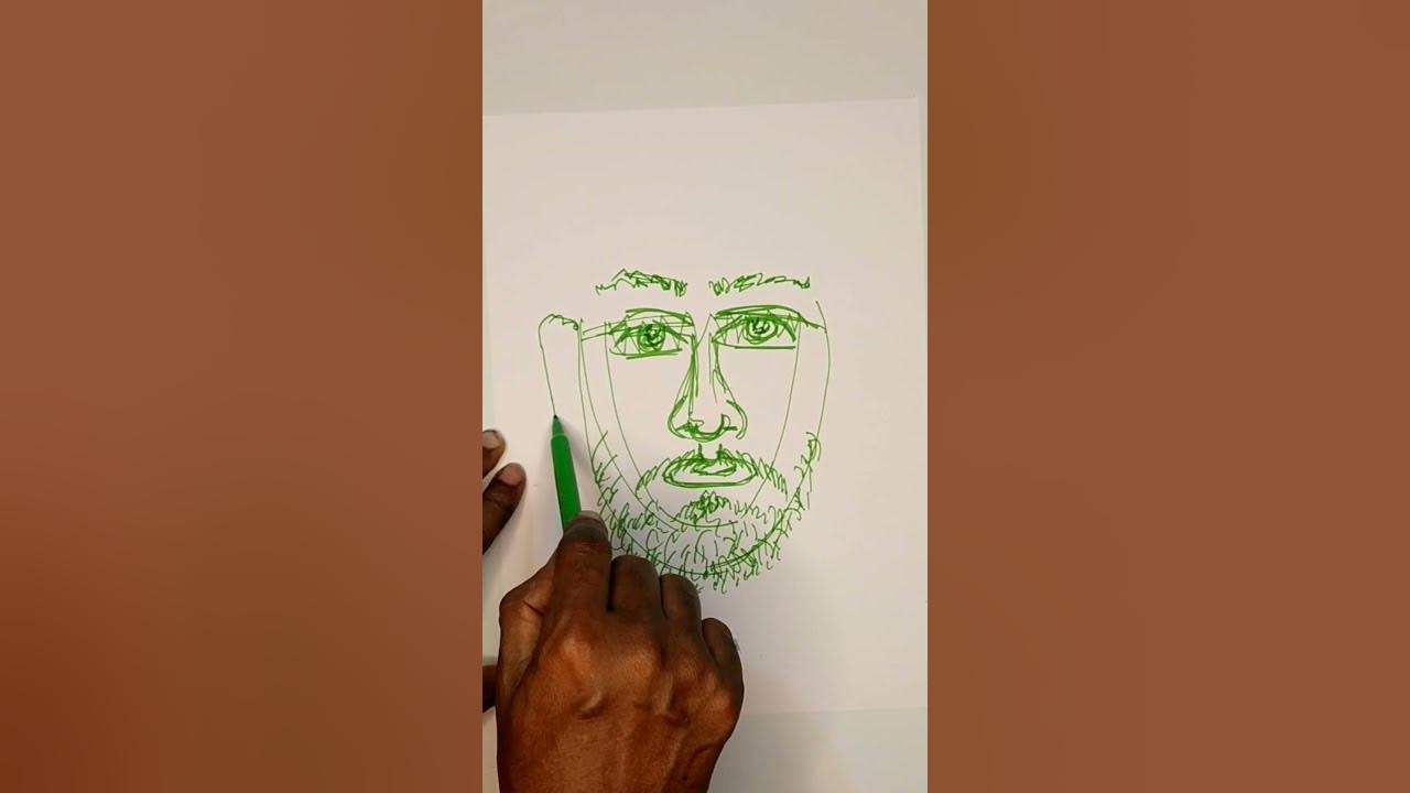 How to draw quick face 103 portrait drawing easy step by step draw
