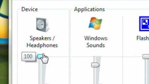 How to change the volume on individual programs in Windows Vista