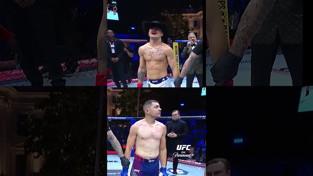 LOPES GET'S THE FIRST W #ufcwhitehouse