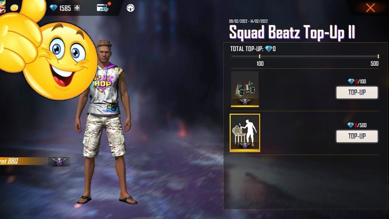 SQUAD BEATZ TOPUP 2 IN FREE FIRE | FREE FIRE NEW EVENT | NEW TOPUP EVENT FREE FIRE | NEW EMOTE