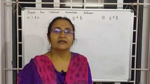 Number System :- Inserting 5 rational numbers between 2 rational numbers