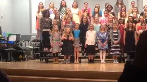 5th grade band, orchestra and choir.  Skip to my Lou.