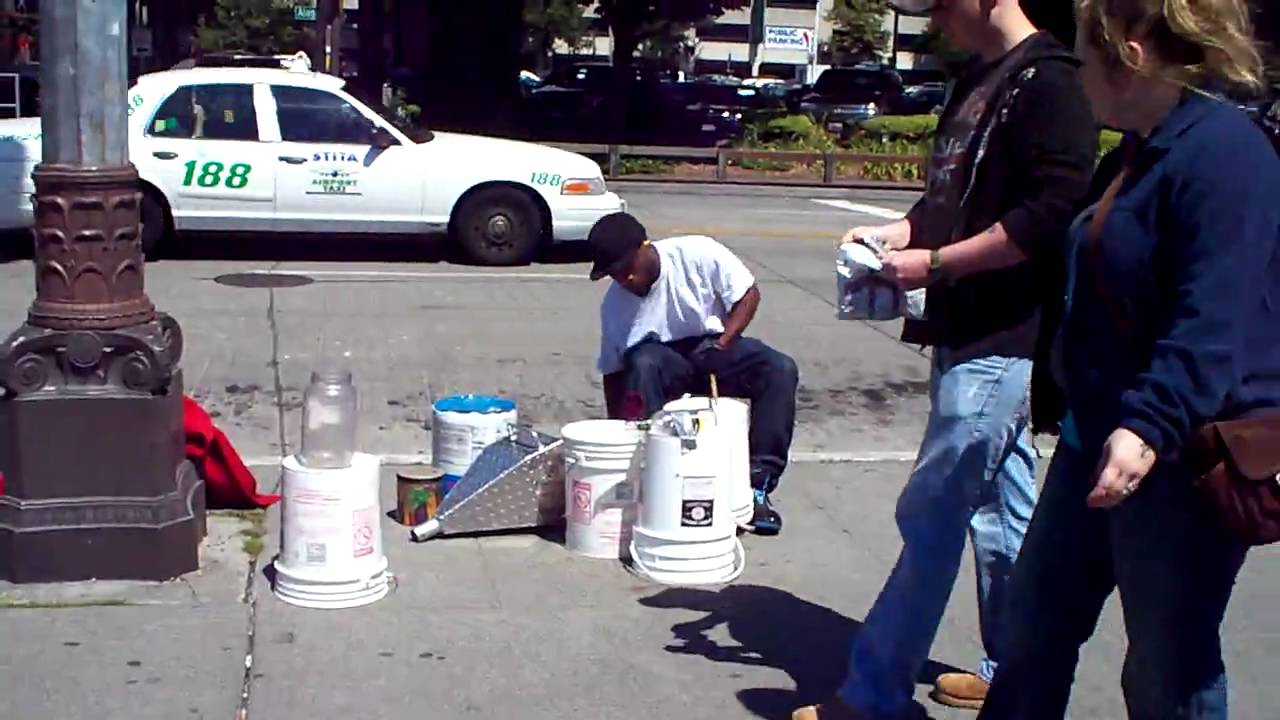 Seattle bucket drummer